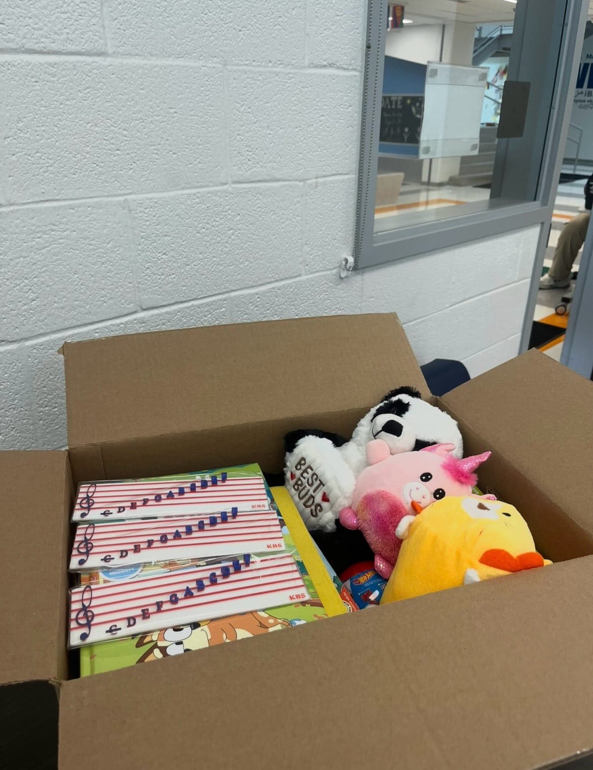Tactile learning resources delivered to Burnt Mills Elementary School, Special Ediucation Program, MD
