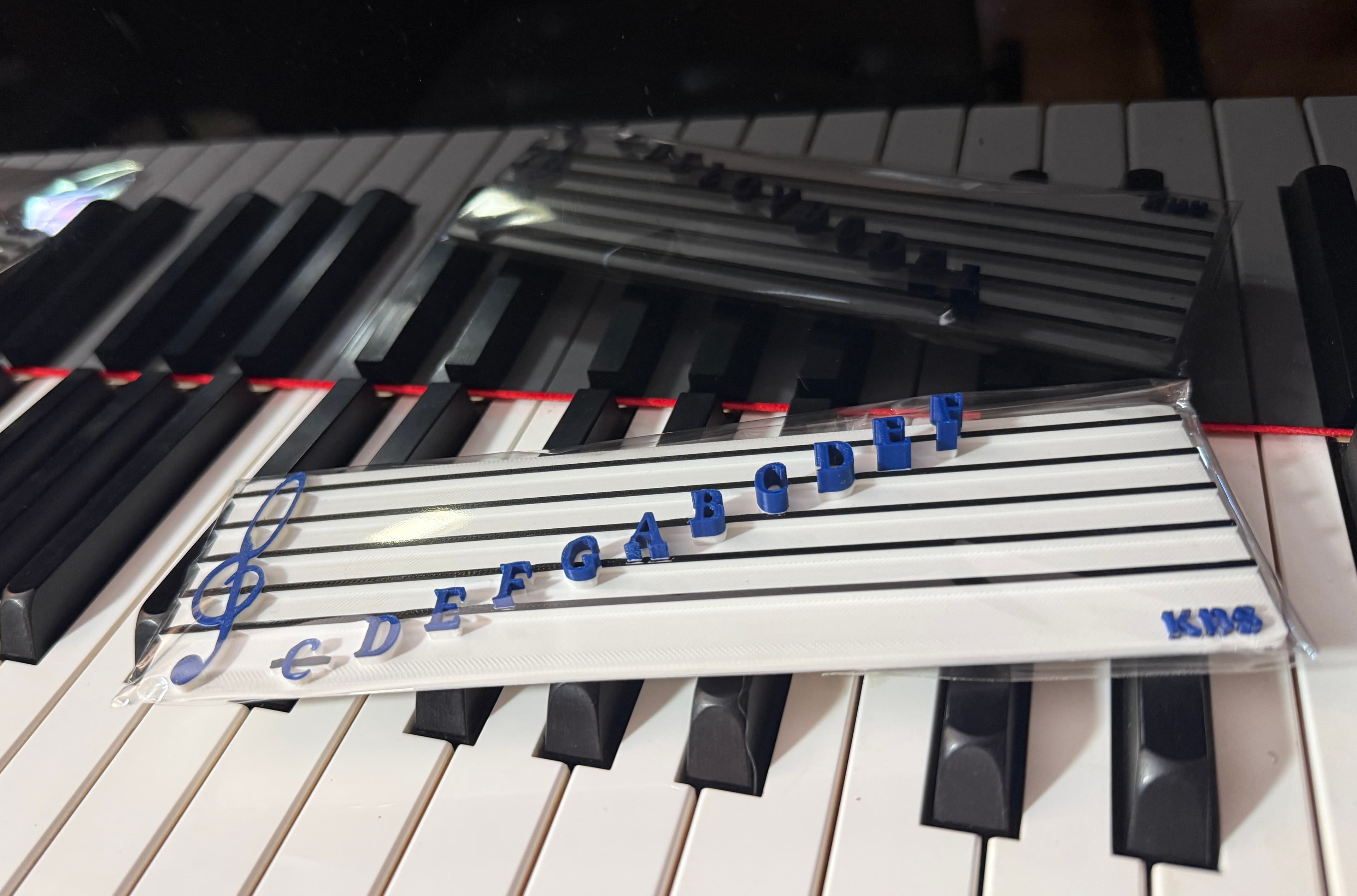 3D printed tactile piano model